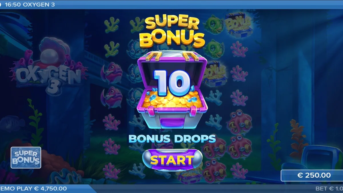 Pemandangan bawah laut futuristik di slot Oxygen 3