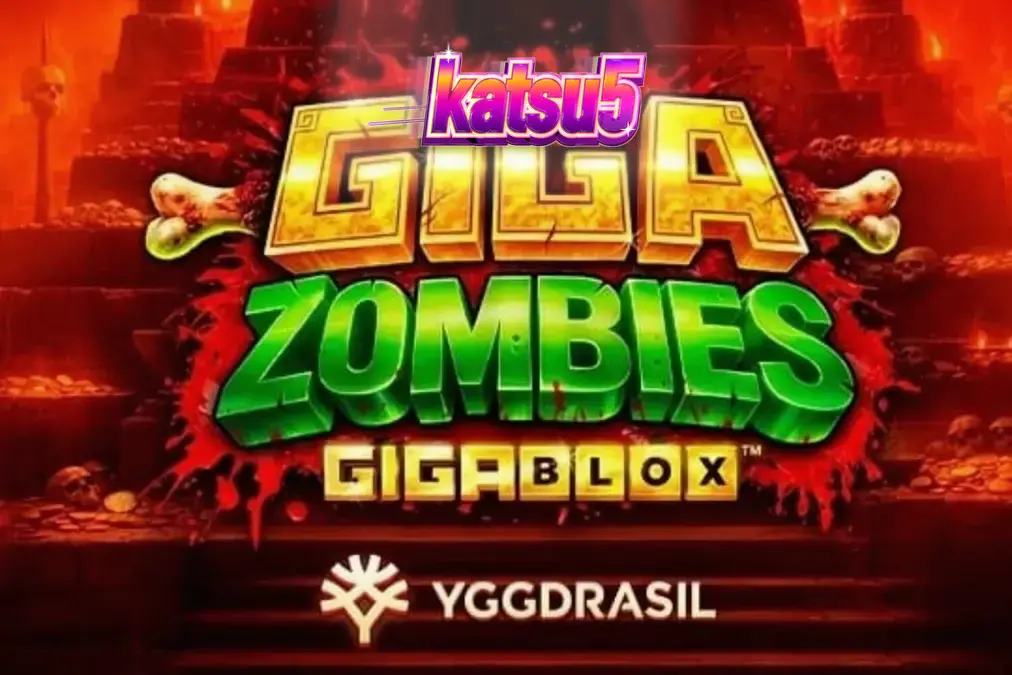 Tampilan visual slot Giga Zombies dengan tema hutan Mesoamerika dan zombie
